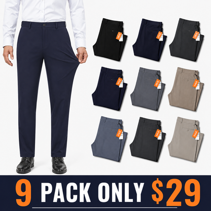 👍🔥Limited-Time Promotion-Stretch Dress Pants No Iron Golf Pants