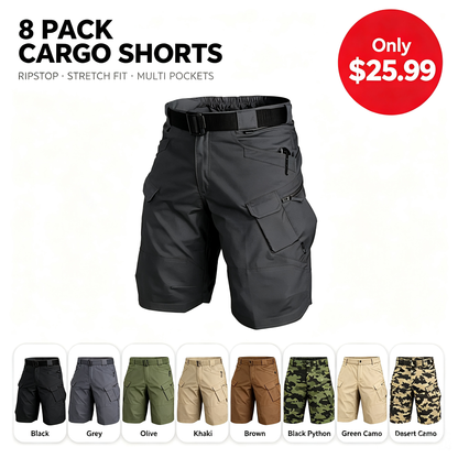 Men's Tactical Cargo Shorts – now with stretch, storage, and all‑day comfort